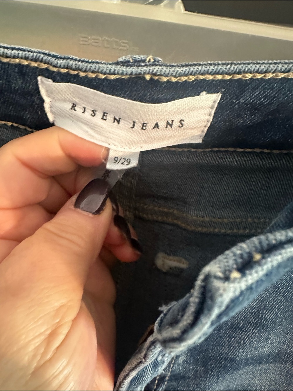 Distressed Blue Ripped Jeans Risen - Picture 2 of 4
